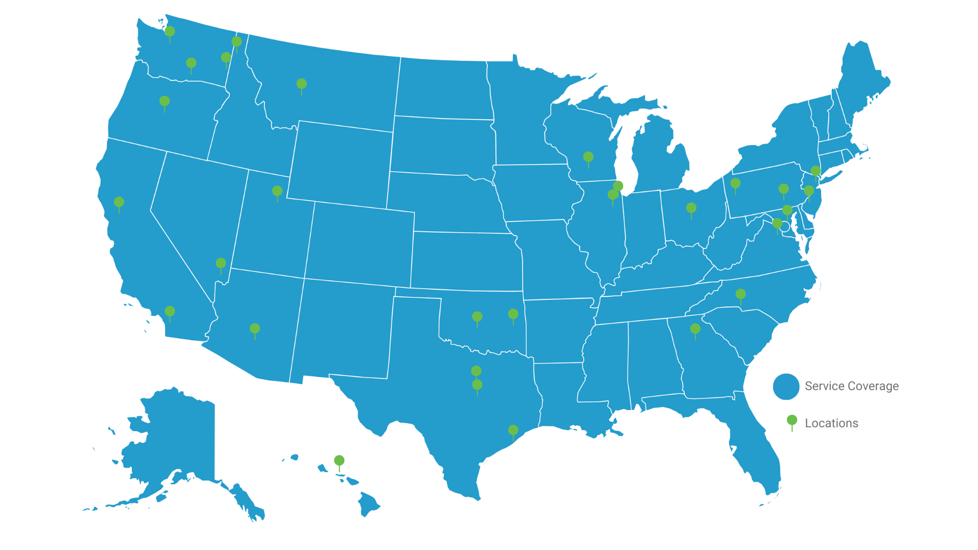 Network Connex offers nationwide service from a network of 20+ locations